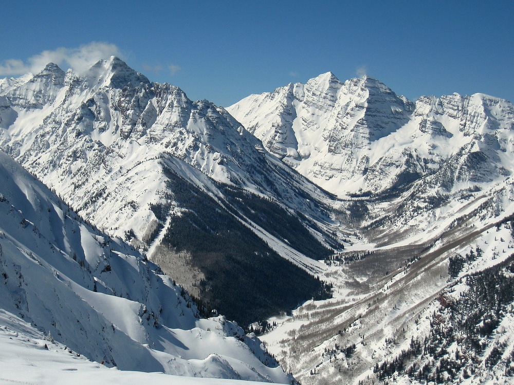 A,View,Up,The,Maroon,Creek,Valley,Seen,From,The