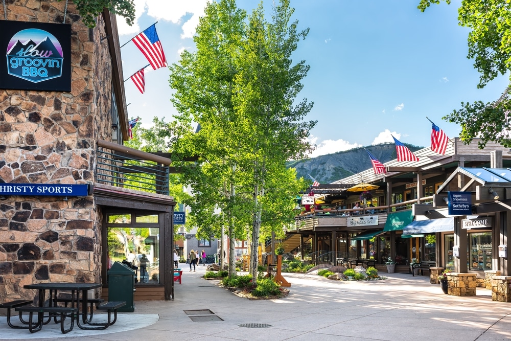 Aspen,,Usa,-,June,24,,2019:,Snowmass,Village,Town,City