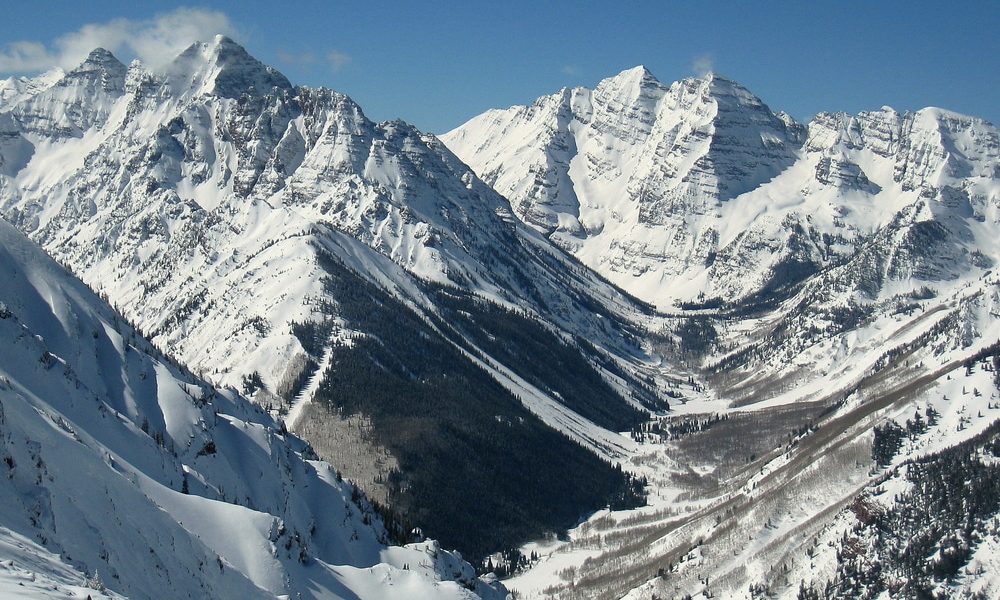 A,View,Up,The,Maroon,Creek,Valley,Seen,From,The